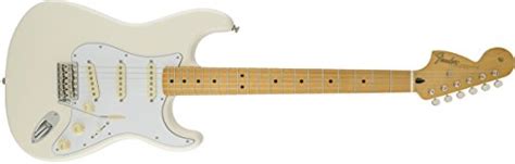 Fender Jimi Hendrix Stratocaster Electric Guitar, with 2-Year Warranty, Olympic White, Maple ...