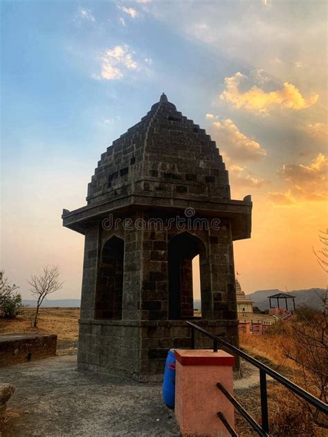 Ncient Hanuman Temple. Ramdas Swami Historical Temple at Sajjangad Fort. Stock Photo - Image of ...