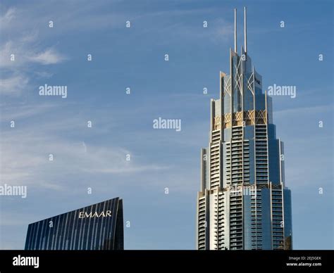 The Address Boulevard Hotel and Residences, Downtown Dubai Stock Photo ...