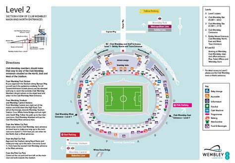 Level 2 Stadium Map - All blocks starting with 2 : Wembley Support Portal