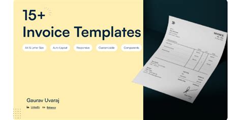 15+ Invoice Templates | Figma