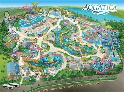 Map for Aquatica Orlando Water Park | Aquatica Orlando