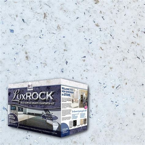 DAICH Lux Rock Solid Surface Granite Countertop Kit - 40 sq. ft ...