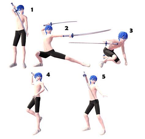 Anime Dual Sword Fighting Poses