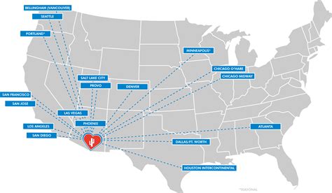 Us Map With Airport Cities