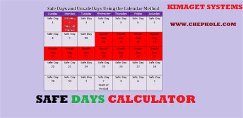 Download Safe Days Calculator APK for Android (Free)