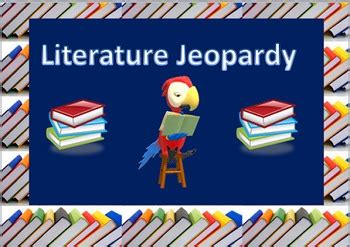 Library Jeopardy /Literature Jeopardy 2 by Captain Librarian