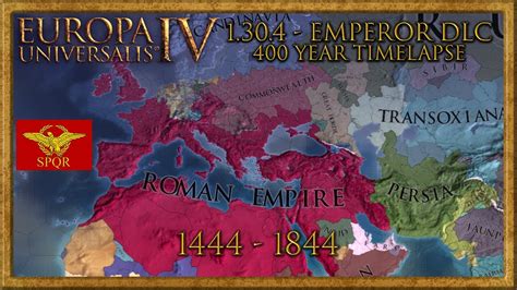 EU4 400 year Timelapse - The Roman Empire returns [1.30.4 Emperor] - YouTube