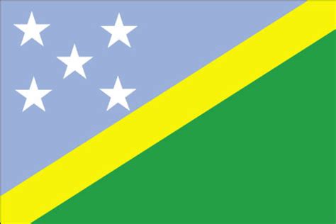 National flag of Solomon Islands. History of the Solomon Islands flag. National Anthem of ...