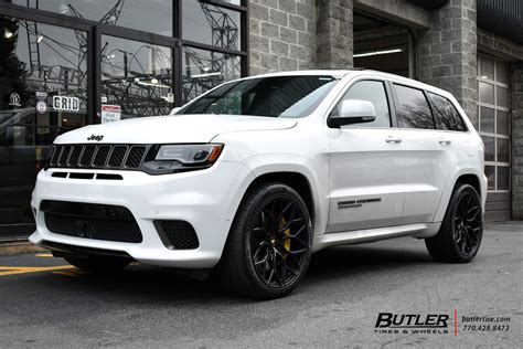 Jeep Grand Cherokee Trackhawk with 22in Vossen S17-01 Wheels White Jeep ...