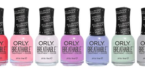 ORLY Launches Breathable Treatment Nail Polish Colors in 2018