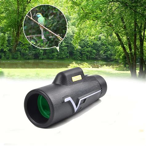 HD Monocular Vision Eye 25x50 Multi coated BAK4 Prism Monocular Telescope Hunting Bird Watching ...