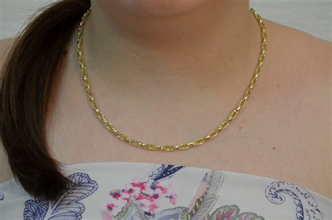 Massive Foxtail Gold Necklace, Dainty Gold Necklace, Anniversary Gold Necklace, 14k Braided ...