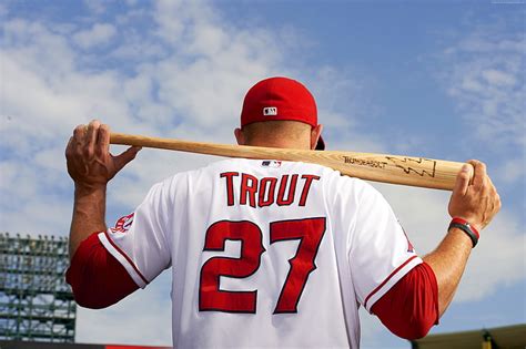 HD wallpaper: Mike Trout, Top baseball players, Los Angeles Angels of ...