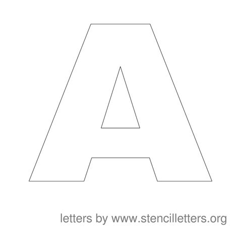 Large Stencil Letters to Print - Stencil Letters Org