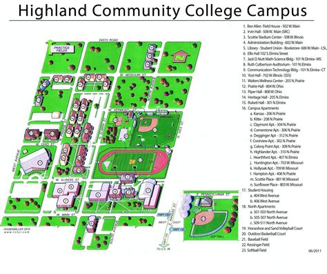 Highland Community College | My HCC | Campus Map