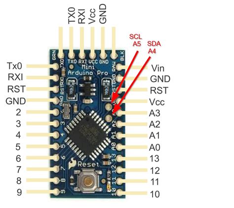 I2c Pins In Arduino Nano