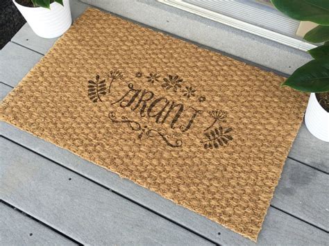 Outdoor Welcome Mat Custom Door Mat Door by subculturegiftshop