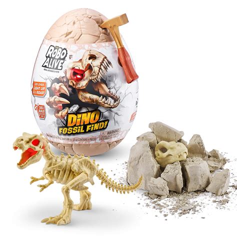 Buy Robo Alive Dino Fossil Find - T-Rex by ZURU Excavate Dinosaur Fossils Digging Kit ...