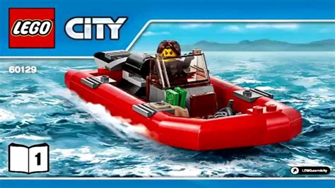 LEGO City Police 60129 Police Patrol Boat 2016 (Instruction Booklet) - YouTube