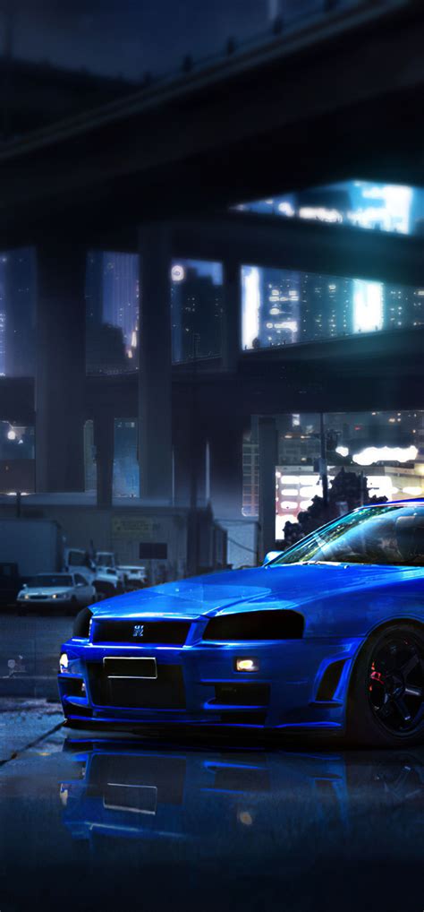 1242x2668 Nissan Blue Gtr Iphone XS MAX ,HD 4k Wallpapers,Images,Backgrounds,Photos and Pictures