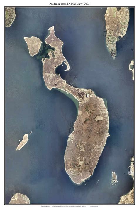 Aerial Photo View of Prudence Island, 2003 - Rhode Island Custom ...