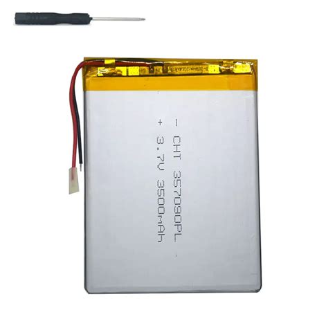 3500mAh 3.7V 357590 polymer lithium ion Battery Replacement Tablet Battery for Archos 70b Copper ...