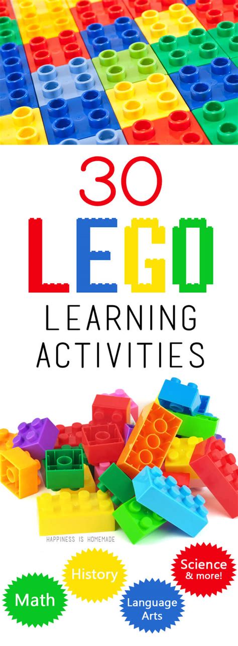 30 LEGO Learning Activities - Happiness is Homemade