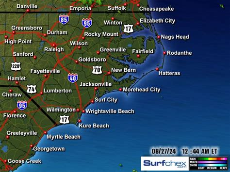 North Carolina Beach Weather - Live from SurfChex weather stations