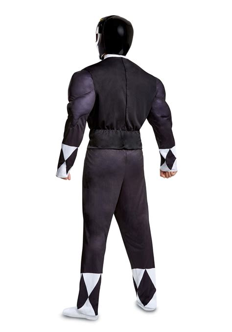 Men's Power Rangers Black Ranger Muscle Costume