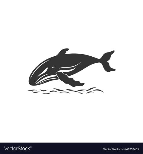 Humpback whale icon Royalty Free Vector Image - VectorStock