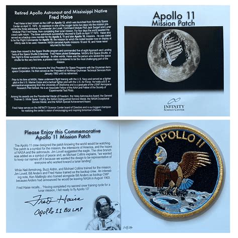 Exclusive Set of 6 Mission Patches Autographed by Fred Haise - The ...