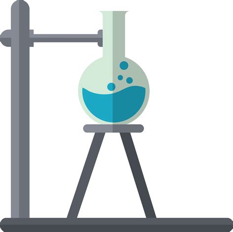 Chemical experiment tube in gray and blue color. 24910355 Vector Art at ...