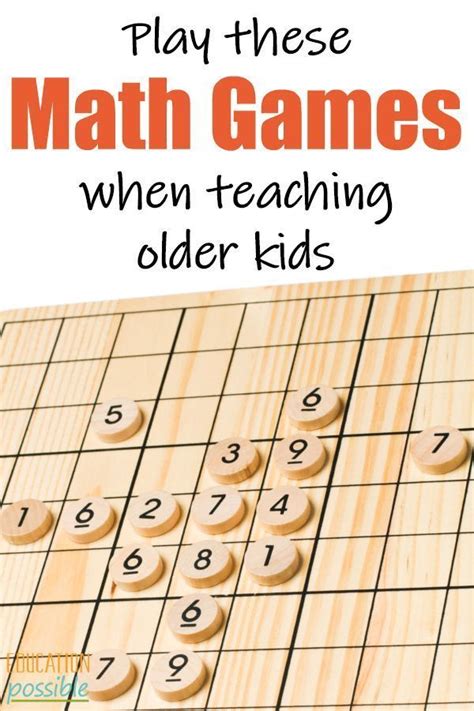 Math Games for Middle School | Math board games, Math card games, Math games