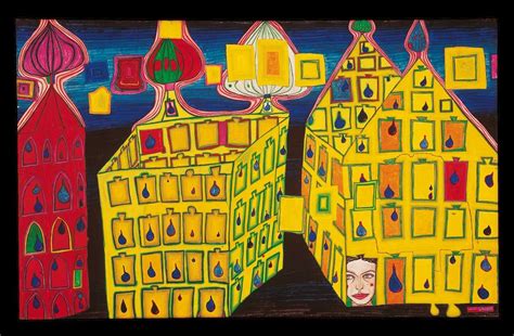 One of my favorite Hundertwasse. “The Straight Line Leads to The ...