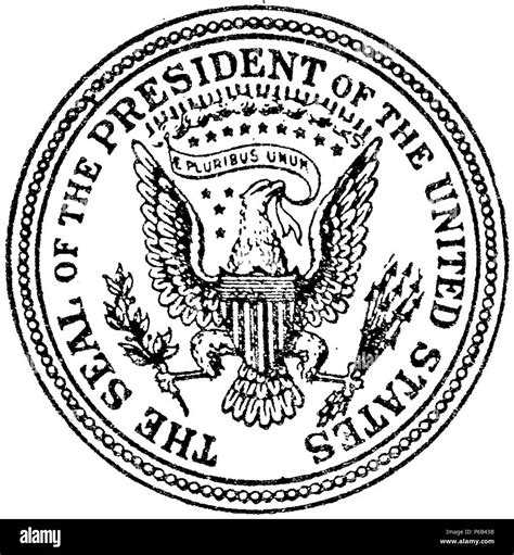 1894 US Presidential Seal Stock Photo - Alamy