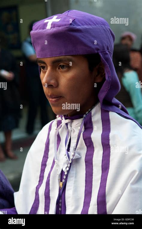 Worshiper, Easter Procession, Chichicastenango, Guatemala, Central America Stock Photo - Alamy