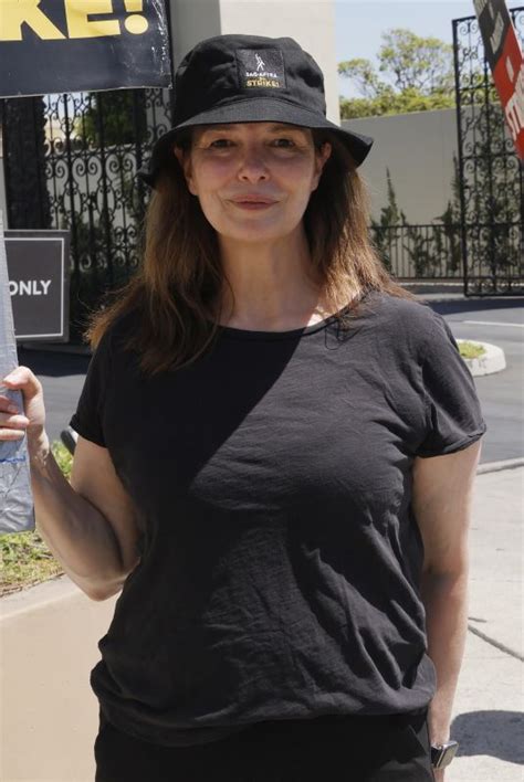 JEANNE TROPPLEHORN at SAG-AFTRA and WGA Strike at Paramount Studios in ...