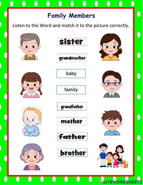 Family Members Vocabulary 960085 | Flor Pinzon | Live