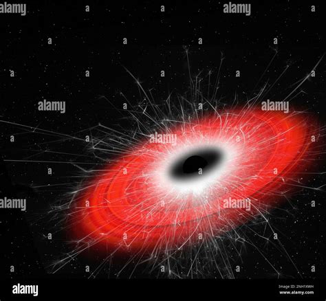 Hawking radiation, conceptual illustration Stock Photo - Alamy