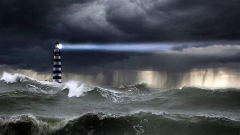 Lighthouse Stormy Sea Wallpapers - Wallpaper Cave