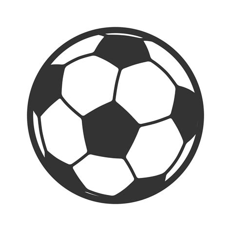 Black and white icon soccer ball 14031419 Vector Art at Vecteezy