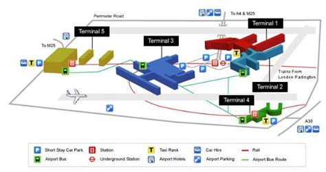 Heathrow Airport Train Map