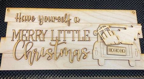 DIY Merry Little Christmas Sign Unpainted - Etsy