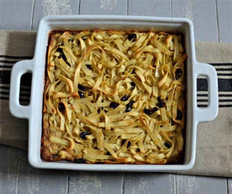 Sweet Noodle Kugel with Raisins - Kugels - Kosher Recipe