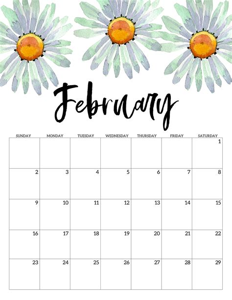 2020 Free Printable Calendar - Floral - Paper Trail Design