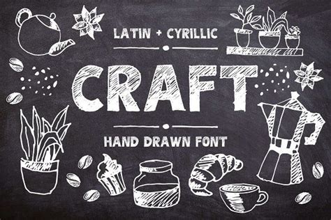 Craft font by Malena on @creativemarket Text Craft, Coffee Fonts, Spring Font, Greek Font ...