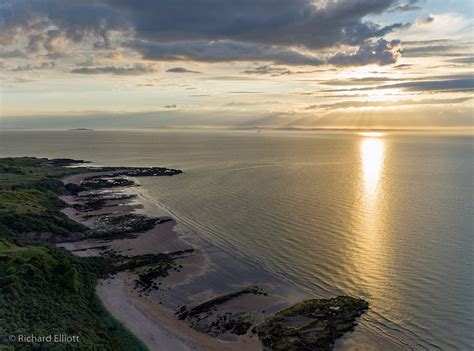 Gullane Beach & the Firth of Forth at sunset, July 2016 - Richard ...