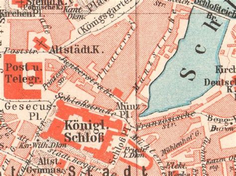 Antique Königsberg City Map from 1897 Antique Lithograph | Etsy | Lithograph print, Vintage ...