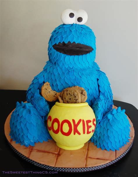 Cookie Monster Birthday Cake - CakeCentral.com